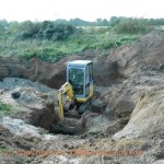 Neulussheim Knochenfund auf Baustelle