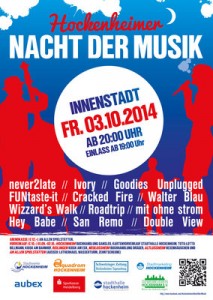 3. Hockenheimer Nacht der Musik  - Freitag, 03.10.2014