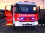 Transporter mit Rennfahrzeugen geriet in Brand – hoher Sachschaden