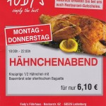 Hähnchenabend Restaurant Fodys Fährhaus Ladenburg
