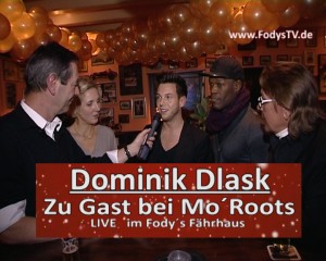 Dominik Dlask im Restaurant Fodys Fährhaus in Ladenburg bei der Mo Roots Veranstaltung Januar 2015