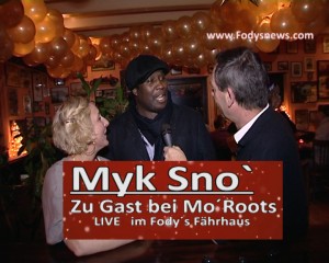 Myk Sno im Restaurant Fodys Fährhaus Ladenburg auf der Mo Roots Veranstaltung