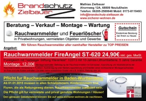 Brandschutz Zielbauer Neulußheim - Leben retten leicht gemacht