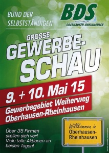 Große Gewerbeschau in Oberhausen Rheinhausen vom BDS im Gewerbegebiet Weiherweg
