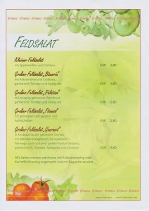 Feldsalat Restaurant Gaststätte Eventlocation Fodys Fährhaus Ladenburg 1200 px