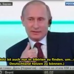 Putin – Will Deutschland wieder mit Holz heizen oder was