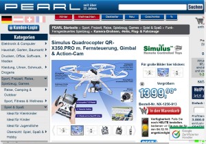 Sponsor für Drohne bzw. Quatrocopter von Pearl gesucht