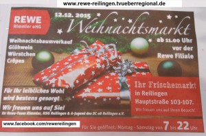 Weihnachtsmarkt bei REWE Rimmler in Reilingen am 12.12.2015
