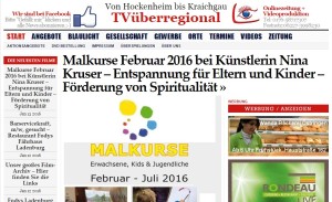 Malkurse Februar 2016 bei Künstlerin Nina Kruser - Entspannung für Eltern und Kinder - Förderung von Spiritualität