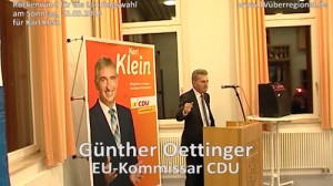 Günther Oettinger CDU - EU Kommissar in Dielheim 