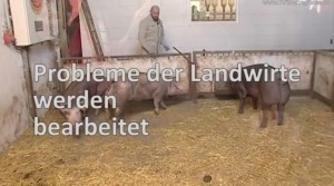 Hilfe für Landwirte - Karl Klein Landtagsabgeordneter und Paul Locherer bei den Landwirten.