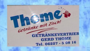 Thome Getränke Vertrieb Lieferservice St. Leon - Rot - Werbespot