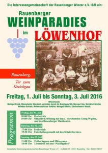 WEINPARADIES RAUENBERG - erster Tag ein voller ERFOLG - weiter geht es Samstag und Sonntag