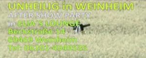 UNHEILIG am 31.07.2016 Weinheim - AFTER SHOW PARTY in ELIA´s LOUNGE