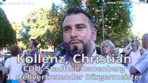 Christian Kollenz stellvertretender Bürgermeister Rauenberg Winzefest 2016 Wiesloch