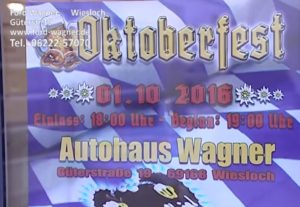 WIESLOCH - Auto Wagner OKTOBERFEST - Ankündigung LADYS DAY NOVEMBER