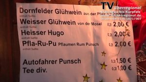 te ge du whisky glühwein Wiesloch Weihnachtsmarkt 02.12.2016 - TVüberregional filmt kurz drüber