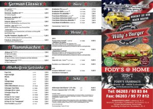 Willlys Burger Taxi | Speisekarte online | Unser Menü - HEIMLIEFERSERVICE von Willys Burger - XXL Willys Burger - Schnitzel - Pizza - Salate und mehr