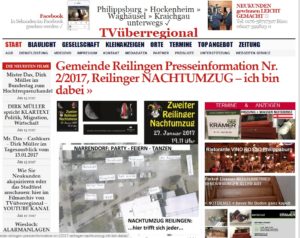 Gemeinde Reilingen Presseinformation Nr. 2/2017, Reilinger NACHTUMZUG – ich bin dabei 