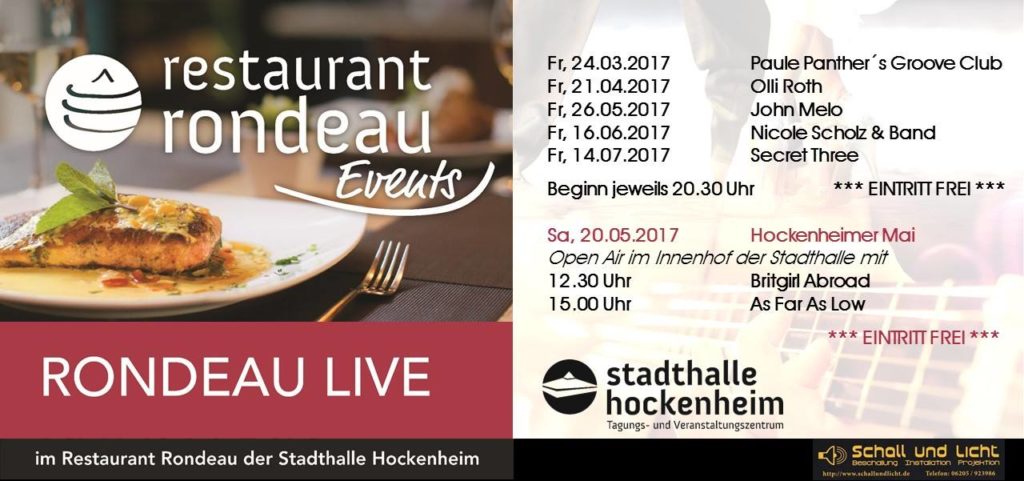 Hockenheim Restaurant Rondeau bei Stadthalle Hockenheim