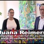 St.Leon-Rot im Rathaus: Bürgermeister Dr Eger und Bilderausstellung von Künstlerin Juana Reimers