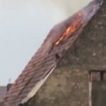 St. Leon – Brand einer Scheune nach einem Blitzeinschlag