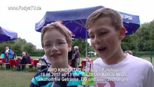 AWO Kindertag Ankündigung zum 18.06.2017 bei Restaurant Fodys Ladenburg