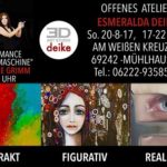 Offenes Atelier “ART STUDIO DEIKE “ am Sonntag, den 20. August 2017, von 17 Uhr bis 22 Uhr. Am Weißen Kreuz 3, in 69242-Mühlhausen. EINTRITT FREI