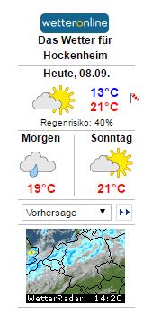 WARNLAGEBERICHT für Deutschland ausgegeben vom Deutschen Wetterdienst am Freitag, 08.09.2017, 11:15 Uhr, Wetter Vorhersage TVüberregional