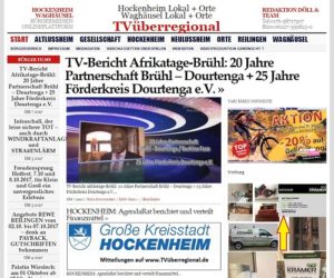 TV-Bericht Afrikatage-Brühl, 20 Jahre Partnerschaft Brühl – Dourtenga + 25 Jahre Förderkreis Dourtenga e.V., Oliver Döll TVüberregional