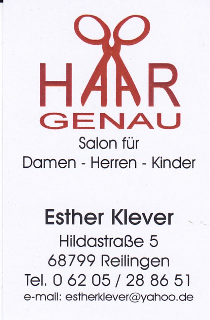Ihr Friseur in Reilingen: HAARGENAU, verwöhnen im Salon oder bei Hausbesuche