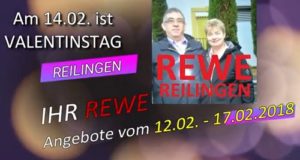 Rewe Reilingen, Angebote ab 12.02 bis 17.02.2018, Kauf da, in Deinem Ort, Gewerbe Reilingen