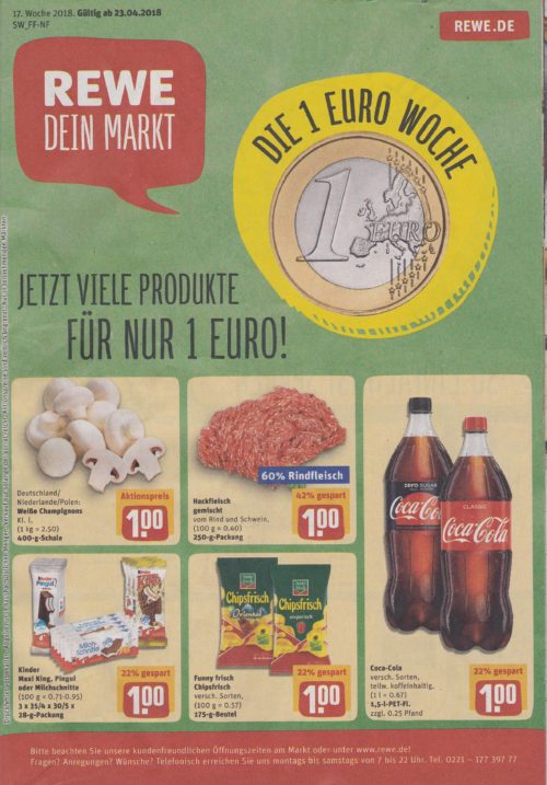 Rewe Angebote Reilingen, 23.-28.4.18, Hauptstraße 103-107 in 68799 Reilingen