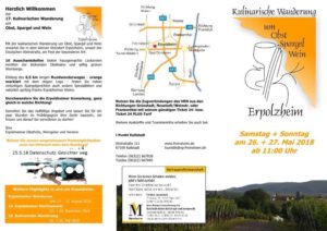 Kulinarische Wanderung um Spargel und Wein in Erpolzheim, 26.05 + 27.05.18