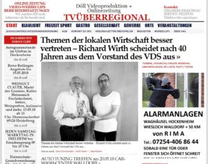 Themen der lokalen Wirtschaft besser vertreten – Richard Wirth scheidet nach 40 Jahren aus dem Vorstand des VDS aus - TVüberregional, Alarmanlagen Waghäusel Kirrlach, Rima Alarmanlagen,