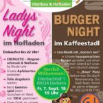 Ankündigung: OPEN AIR, Gonzo´s Jam, Lady´s Night, Burger Night: Großveranstaltung bei Freudensprung, Dielheim. 07.09.18