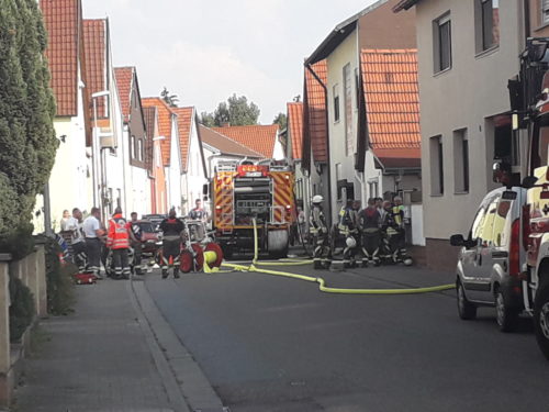 Gartenlaubenbrand griff über. (jk)Waghäusel- Wiesental: Am Mittwochnachmittag ist eine Gartenlaube im Stadtteil Wiesental in Brand geraten.