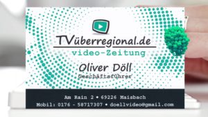 Videoproduktion Reilingen, Oliver Döll, TVüberregional, Videokassetten überspielen, Werbevideoproduktion,