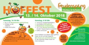 Hoffest in Dielheim bei Freudensprung im Oktober 2018 Veranstaltungshinweis