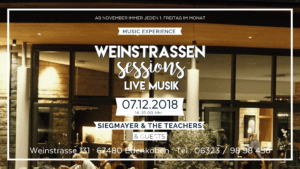 Lounge im Weinkontor, Edenkoben, Mario Siegmayer, jeden ersten Freitag Livemusik, Verantstaltung
