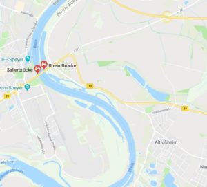 Speyer, Hockenheim, Altlußheim, B39, für 26 Monate gesperrt