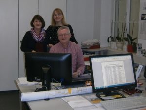 Das Team Standesamt/Grundbucheinsichtsstelle v.l. Ute Heger, Sandra Schmidt und Uwe Schuppel.