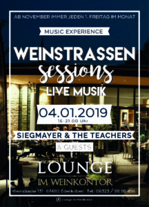 Weinstrassen Sessions in der Lounge im Weinkontor Edenkoben am 04. Januar 2019