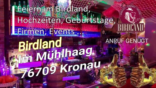 Birdland, Im Mühlhaag, 76709 Kronau, Telefon: 01522-9210572 , Discothek Birdland, Kronau, Eventlocation, Firmenfeier, Tanzlokal, Beach