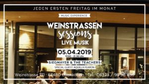 Weinstrassen Sessions in der Lounge im Weinkontor Edenkoben am 05. April 2019 - Special Guest: AQuilla Fearon