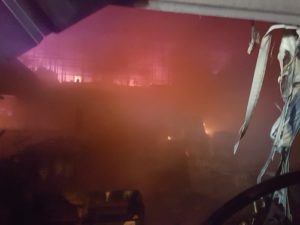 Malsch: Brand einer Lagerhalle