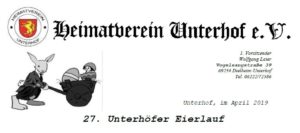 Eierlauf, Heimatverein Unterhof, Kraichgau, Veranstaltung an Ostern