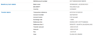 SWISSCORP AG  i.G. Auszahlungen, Auszahlungsbeweise, Mining, Crypto, Bitcoins,  