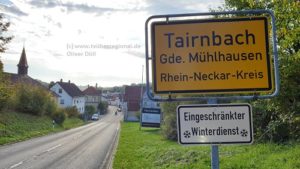 Tairnbach, Mühlhausen - Tairnbach, Kraichgau, tvueberregional, Oliver Doell, 500 Pixel, Ortsschild,