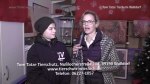 Tom Tatze Tierheim Walldorf, Adventsmarkt, TVüberregional, Fabian Kolb, Oliver Döll